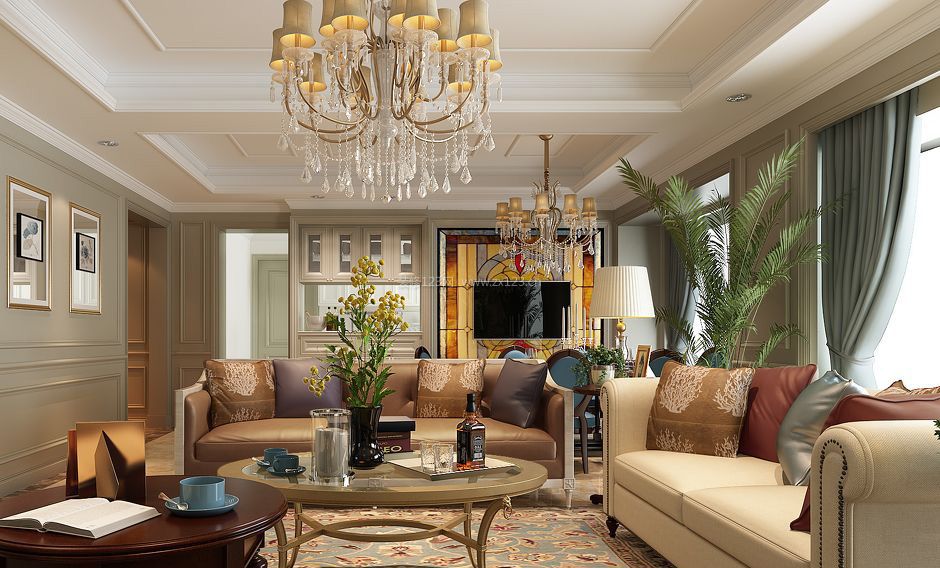 典雅与舒适的融合 美式新古典风格住宅室内装修图鉴