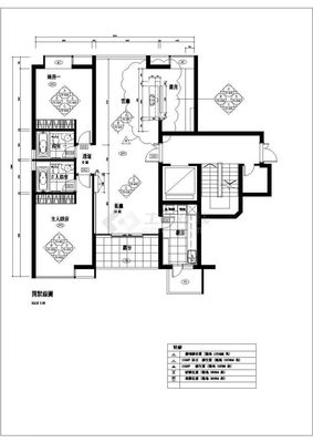 上海高层剪力墙结构住宅(通透三居)室内装修设计施工图 打造现代都市理想居所